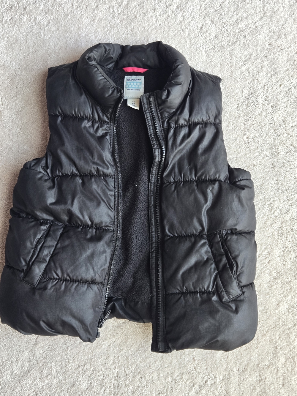 Old Navy Kids Black Puffer Vest